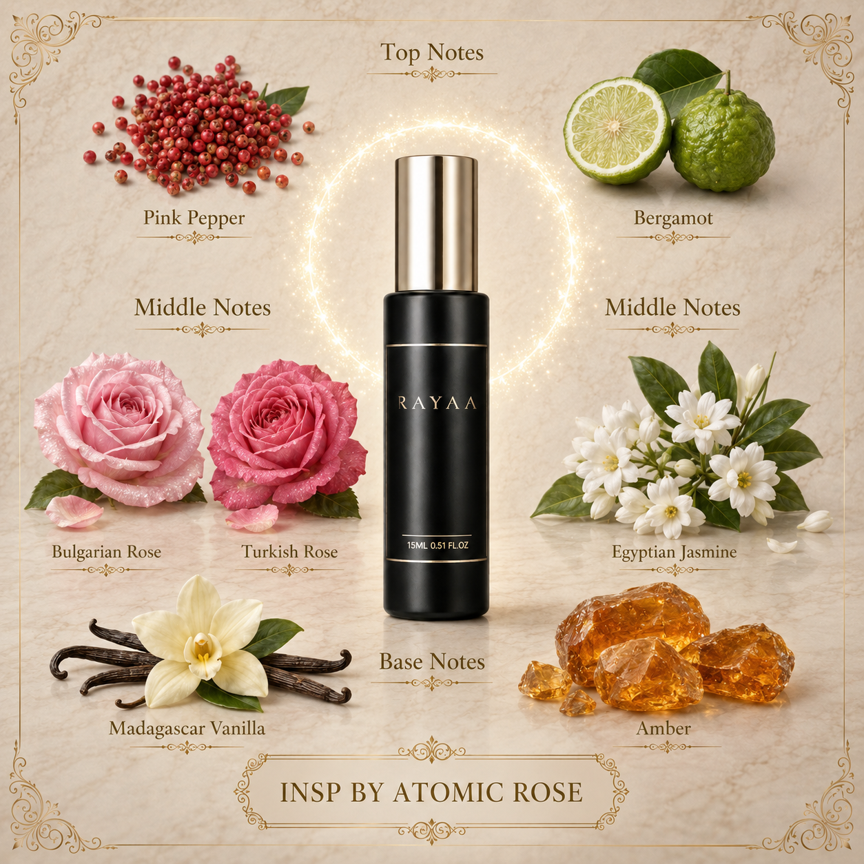 Insp By Atomic Rose 15ml Spray