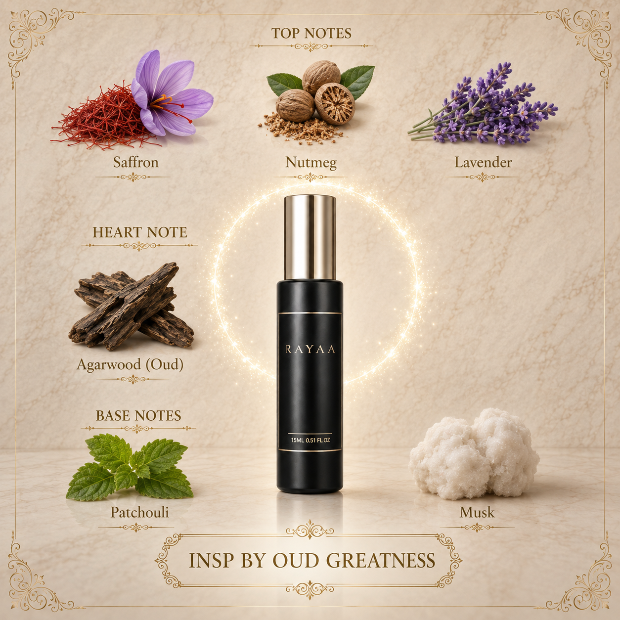 Insp By Oud greatness 15ml Extrait Spray
