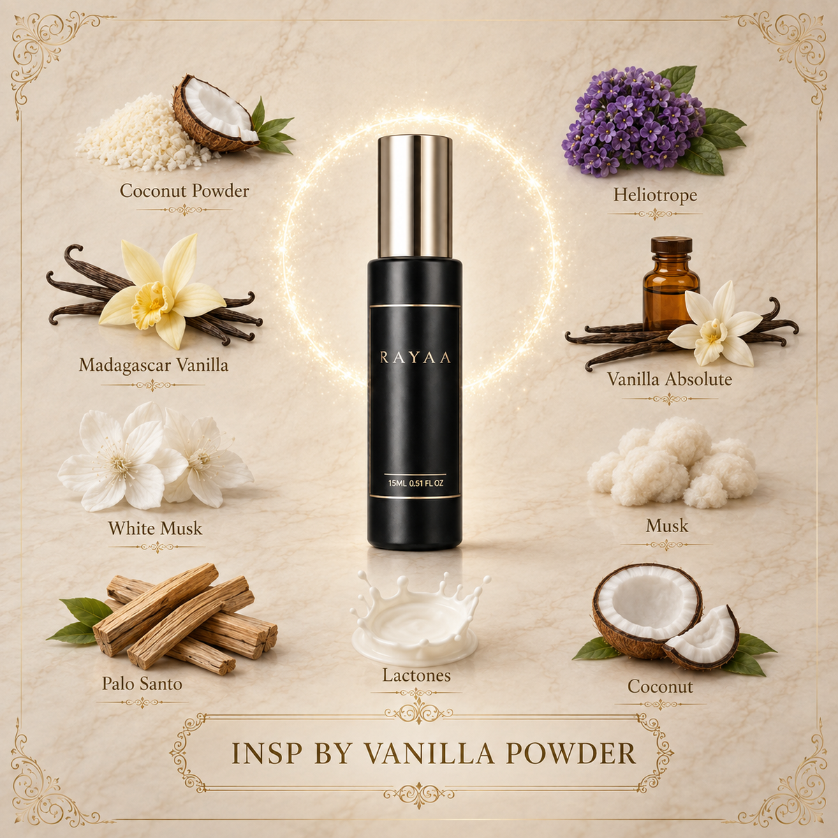 Insp. By Vanilla powder 15ml Extrait Spray