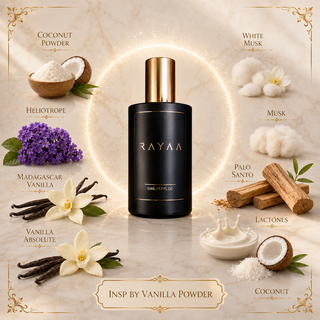 Insp. By Vanilla powder 50ml Extrait Spray